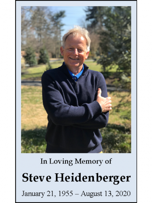 Photo with caption: In Loving memory of Steve Heidenberger