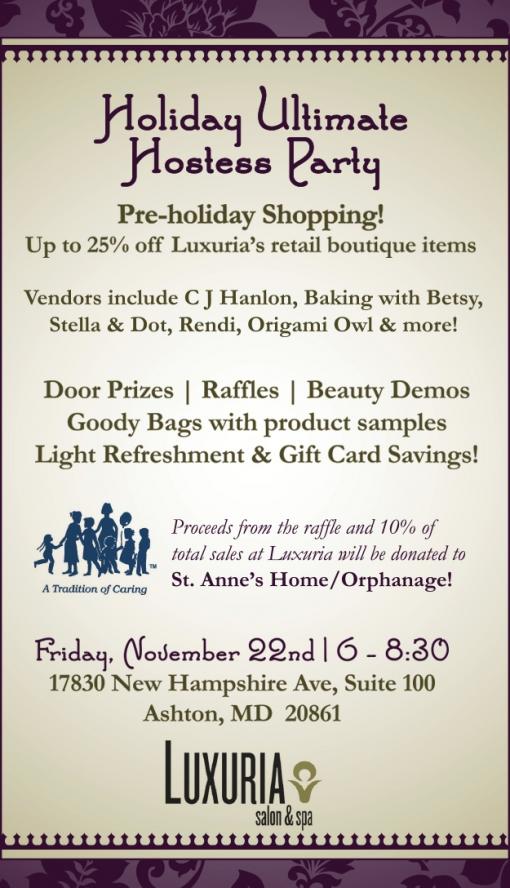 St. Ann's Fundraiser at Luxuria Salon and Spa